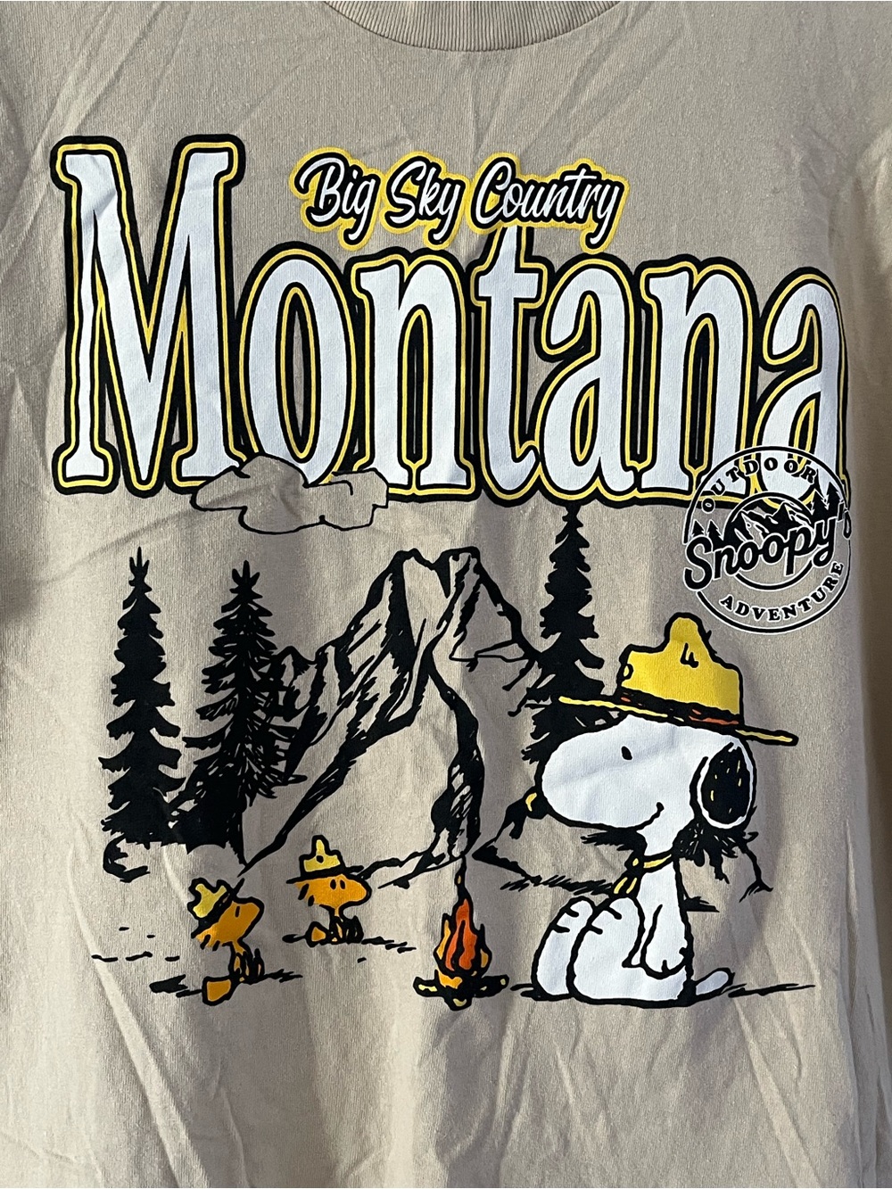 Medium Tan Graphic Tee